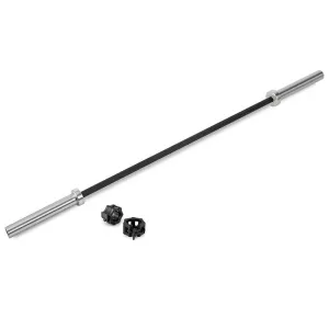 KLARFIT Klarbar, posilovací olympijská tyč, 220 cm, 20 kg, černá/stříbrná,