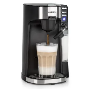 Klarstein Baristomat 2 v 1, automatický kávovar, káva a čaj, mléčná pěna, 6 programů #757545