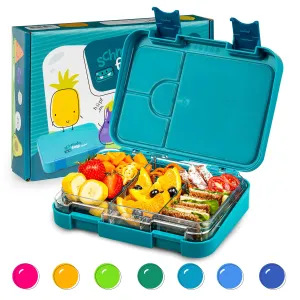 Klarstein Junior Lunchbox, 6 přihrádek, 21,3 x 15 x 4,5 cm (Š x V x H), bez BPA #5315239