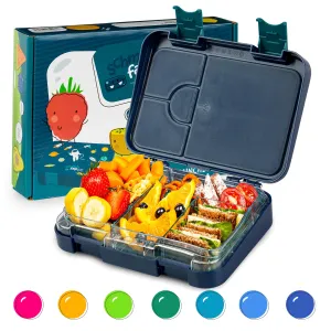 Klarstein Junior Lunchbox, 6 přihrádek, 21,3 x 15 x 4,5 cm (Š x V x H), bez BPA #5315240