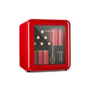 Klarstein PopLife 48, lednice na nápoje, 48 l, 0-10 °C, retro design, červená #757320