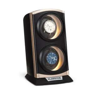 Klarstein St. Gallen Premium, pohyblivý stojan na hodinky, 2 hodinek, 4 rychlosti, černý #761579