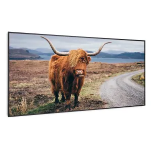 Klarstein Wonderwall Air Art Smart, infračervený ohřívač, 120 x 60 cm, 700 W, kráva