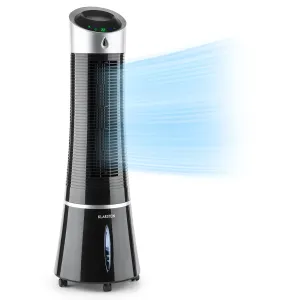 Klarstein Skyscraper Ice 4 v 1, ventilátor, ochlazovač vzduchu, čistička vzduchu, zvlhčovač vzduchu, 210 m³/h, 45 W, oscilace, mobilní, dálkové ovládání #756186