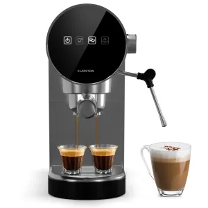 Klarstein Furore, espresso kávovar, 20 bar, digitální displej, 2 šálky, nerezová ocel #5428508