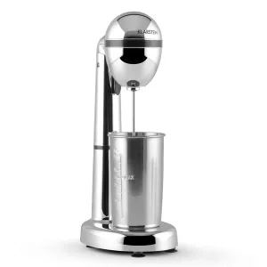 Klarstein van Damme, stříbrný, 100W, míchač/mixér na míchání drinků, 450ml pohár z nerezavějící oceli
