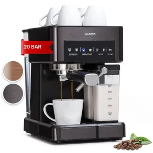 Klarstein Arabica Comfort, espresso kávovar, 1350 W, 20 bar, 1,8 l, dotykový displej #4658630