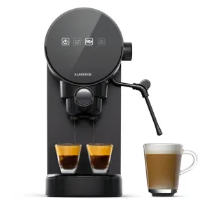 Klarstein Furore, espresso kávovar, 20 bar, digitální displej, 2 šálky, nerezová ocel #5428509