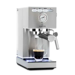 Klarstein Pausa, espresso kávovar, 1350 W, 20 bar, 1,4 l, nerezová ocel #760360