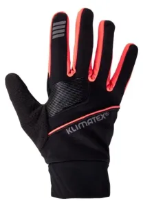 Běžecké rukavice Klimatex MANKU Černá / Oranžová