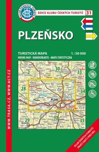 Trasa - KČT Laminovaná turistická mapa - Plzeňsko 6. vydání, 2018