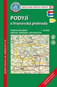 Podyjí, Vranovská přehrada /KČT 81 1:50T Turistická mapa