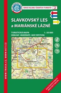 Trasa - KČT Laminovaná turistická mapa - Slavkovský les a Mariánskolázeň 9. vydání, 2019
