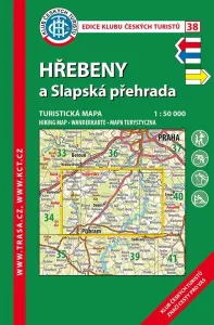 Trasa - KČT Turistická mapa - Hřebeny, Slapská přehrada, 9. vydání, 2018