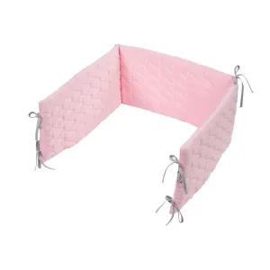 KLUPS - Hnízdo ochranné do postýlky 180x30 cm Velvet Pink