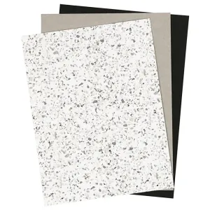 Papír z umělé kůže Monochrome - 3 listy, 1 balení (kožený papír)