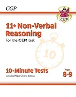 11+ CEM 10-Minute Tests: Non-Verbal Reasoning - Ages 8-9 (with Online Edition) (Books CGP)(Paperback / softback)