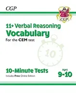 11+ CEM 10-Minute Tests: Verbal Reasoning Vocabulary - Ages 9-10 (with Online Edition) (Books CGP)(Paperback / softback)