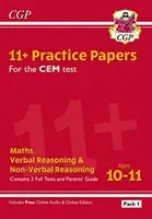 11+ CEM Practice Papers: Ages 10-11 - Pack 1 (with Parents' Guide & Online Edition) (CGP Books)(Paperback / softback)