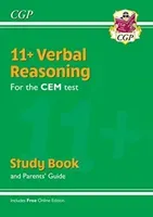 11+ CEM Verbal Reasoning Study Book (with Parents' Guide & Online Edition) (CGP Books)(Paperback / softback)