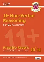 11+ GL Non-Verbal Reasoning Practice Papers: Ages 10-11 Pack 2 (inc Parents' Guide & Online Ed) (Books CGP)(Paperback / softback)