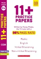 11+ Practice Papers for the CEM Test Ages 10-11 - Book 11 (Phelps Tracey)(Paperback / softback)