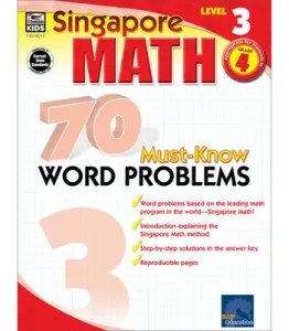 70 Must-Know Word Problems, Grade 4 (Singapore Asian Publishers)(Paperback)