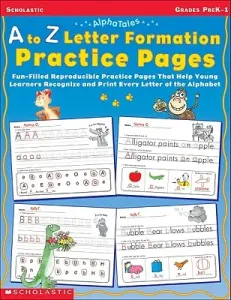 A to Z Letter Formation Practice Pages: Grades Pre K-1 (Cooper Terry)(Paperback)
