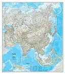 Asia Classic, Laminated - Wall Maps Continents (Maps National Geographic)(Sheet map)