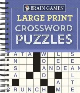 Brain Games - Large Print Crossword Puzzles (Purple) (Publications International Ltd)(Spiral)