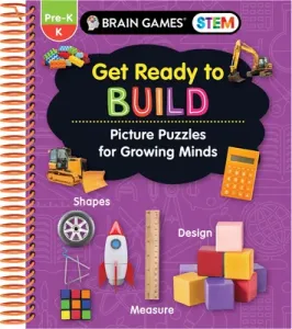 Brain Games Stem - Get Ready to Build: Picture Puzzles for Growing Minds (Workbook) (Publications International Ltd)(Spiral)