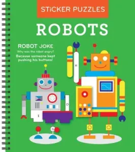 Brain Games - Sticker by Letter: Robots (Sticker Puzzles - Kids Activity Book) (Publications International Ltd)(Spiral)