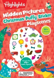 Christmas Hidden Pictures Puffy Sticker Playscenes (Highlights)(Paperback)