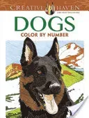 Creative Haven Dogs Color by Number Coloring Book (Pereira Diego Jourdan)(Paperback)