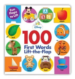 Disney Baby 100 First Words Lift-The-Flap (Disney Book Group)(Board Books)