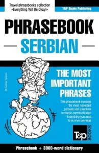 English-Serbian phrasebook and 3000-word topical vocabulary (Taranov Andrey)(Paperback)