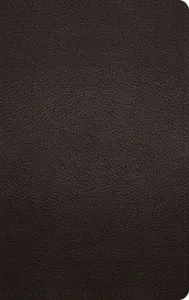 ESV Large Print Personal Size Bible (Buffalo Leather, Deep Brown)(Leather)