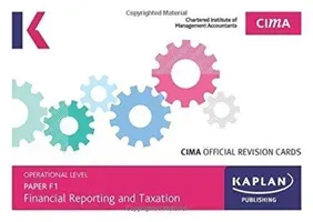 F1 FINANCIAL REPORTING AND TAXATION - REVISION CARDS (Kaplan Publishing)(Paperback / softback)