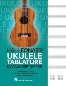 Hal Leonard Ukulele Tablature Manuscript Paper (Hal Leonard Corp)(Paperback)