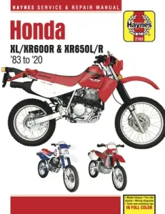 Honda XL/Xr600r & Xr650l/R '83 to '20: - Model History - Pre-Ride Checks - Wiring Diagrams - Tools and Workshop Tips (Editors of Haynes Manuals)(Paperback)