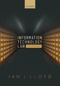 Information Technology Law (Lloyd Ian)(Paperback)