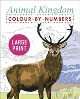 Large Print Animal Kingdom Colour by Numbers (Woodroffe David)(Paperback / softback)