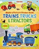 Make a Picture Sticker Book Trains, Trucks & Tractors (Brooks Felicity)(Paperback / softback)