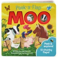 Moo - Peek a Flap Children's Board Book (Garnett Jaye)(Board book)