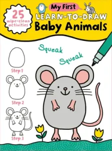 My First Learn-To-Draw: Baby Animals: (25 Wipe Clean Activities + Dry Erase Marker) (Madin Anna)(Spiral)