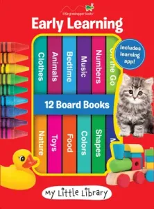 My Little Library: Early Learning - First Words (12 Board Books & Downloadable App!) (Little Grasshopper Books)(Boxed Set)