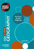 Need to Know: AQA A-level Geography (Redfern David)(Paperback / softback)