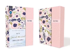 Niv, Journal the Word Bible for Girls, Double-Column, Hardcover, Pink, Magnetic Closure, Red Letter, Comfort Print: Reflect, Take Notes, or Create Art (Zondervan)(Pevná vazba)