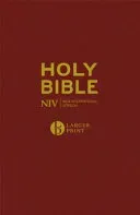 NIV Larger Print Burgundy Hardback Bible (Version New International)(Pevná vazba)
