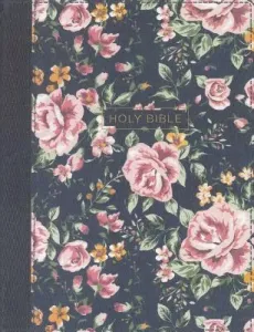 NKJV, Journal the Word Bible, Cloth Over Board, Gray Floral, Red Letter Edition, Comfort Print: Reflect, Journal, or Create Art Next to Your Favorite (Thomas Nelson)(Pevná vazba)